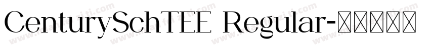 CenturySchTEE Regular字体转换